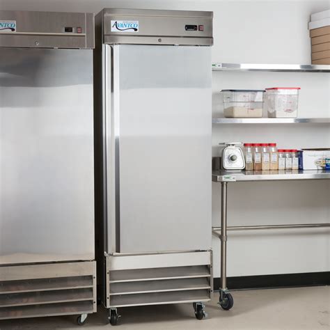 Each drawer holds 3 full size food pans, 4" deep. . Avantco refrigeration